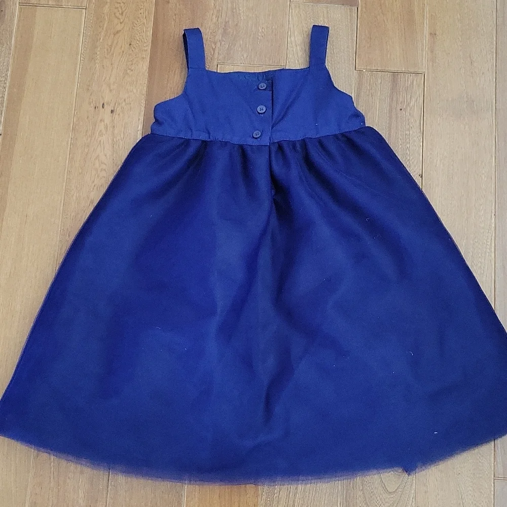 Girls Janie and Jack Stunning Deep Purple Tulle Rosette Formal Dress 18-24 month